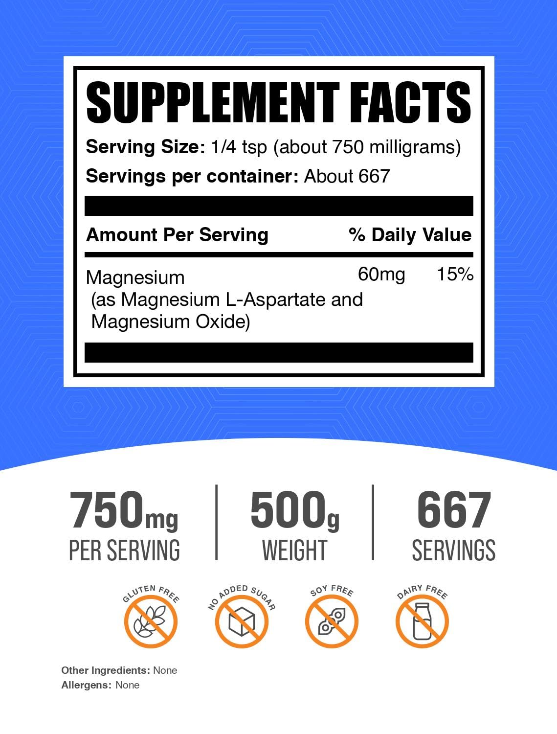 BulkSupplements.com Magnesium L-Aspartate Powder