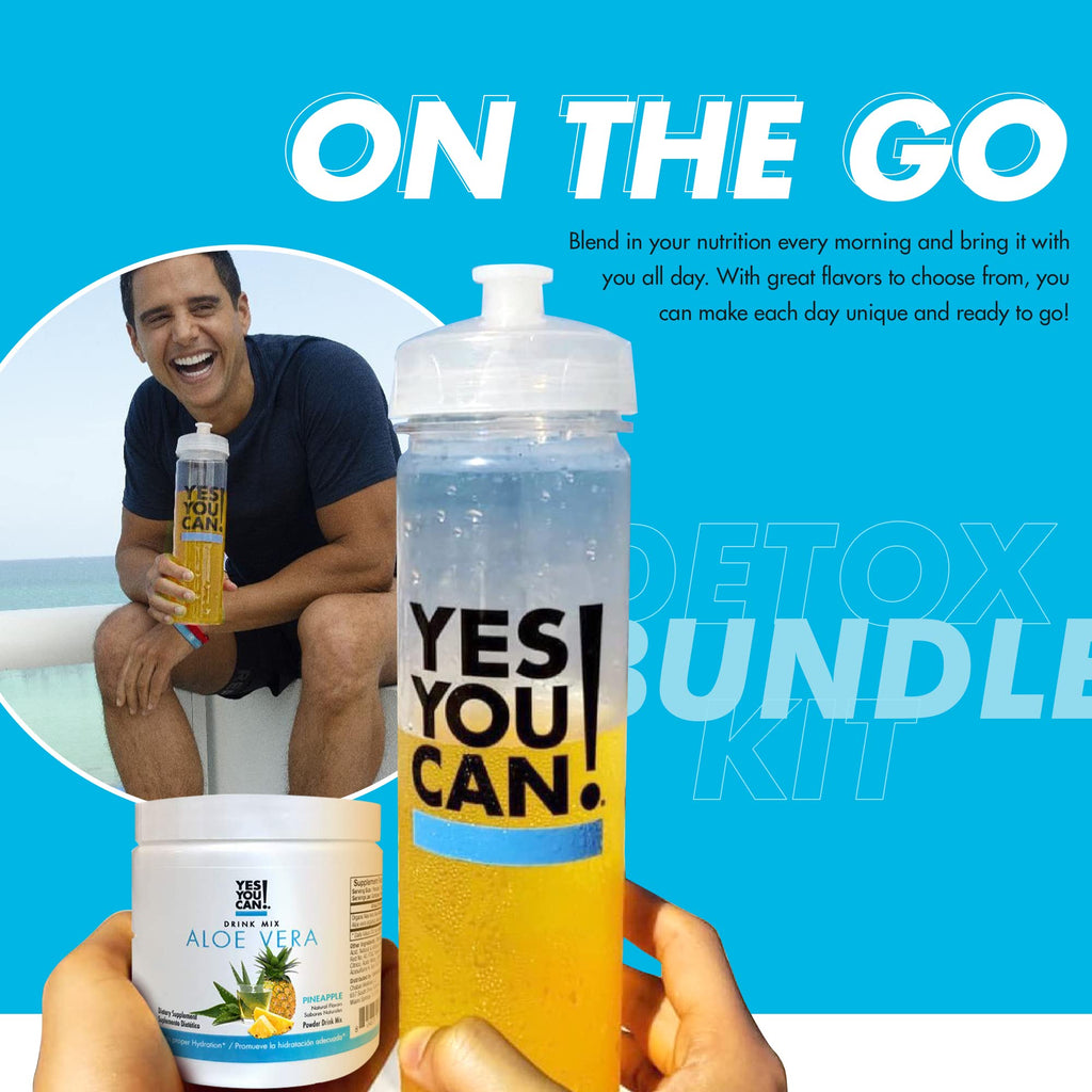 Yes You Can! Detox Kit Bundle, Capsules, Aloe Vera Mix & Bottle