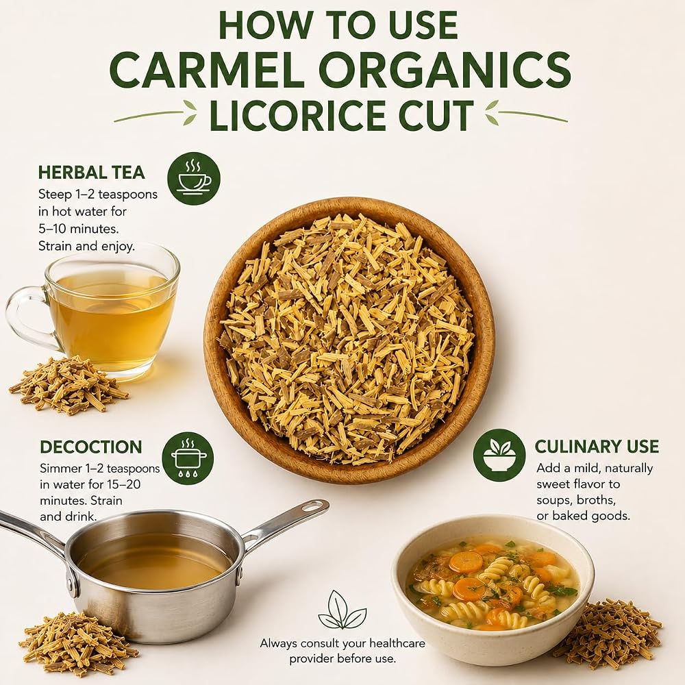CARMEL ORGANICS Licorice Root