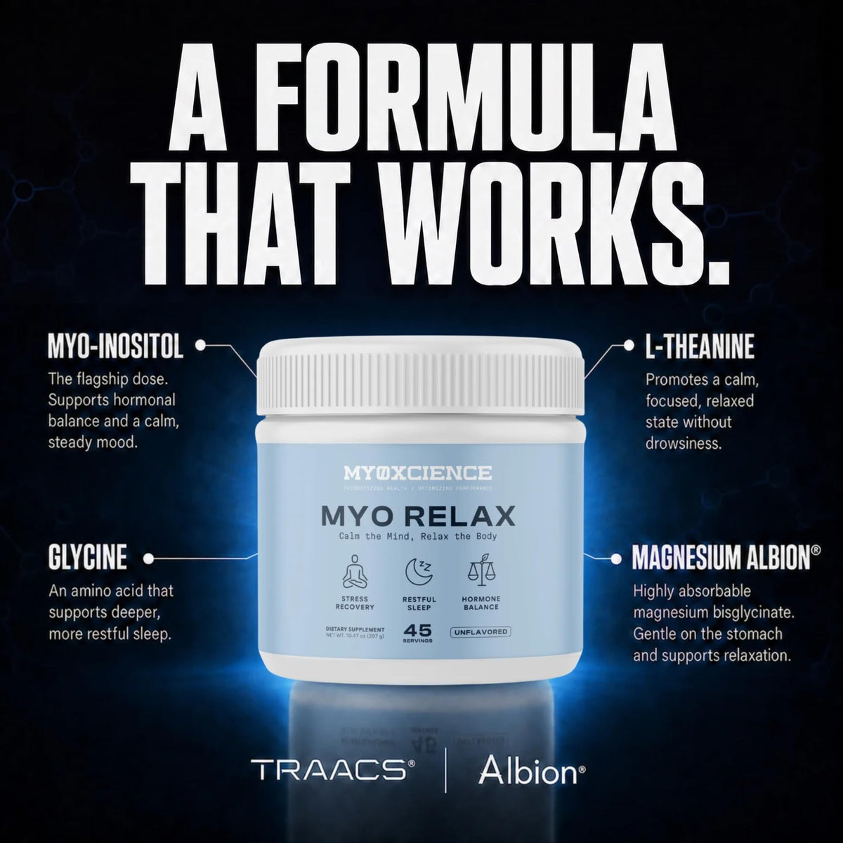 MYOXCIENCE Myo Relax & Calm Magnesium Powder - 45 Servings - image 4