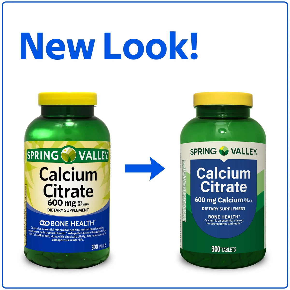 Spring Valley Calcium Citrate 600 mg Bone & Joint Health - 300 Tablets - image 2