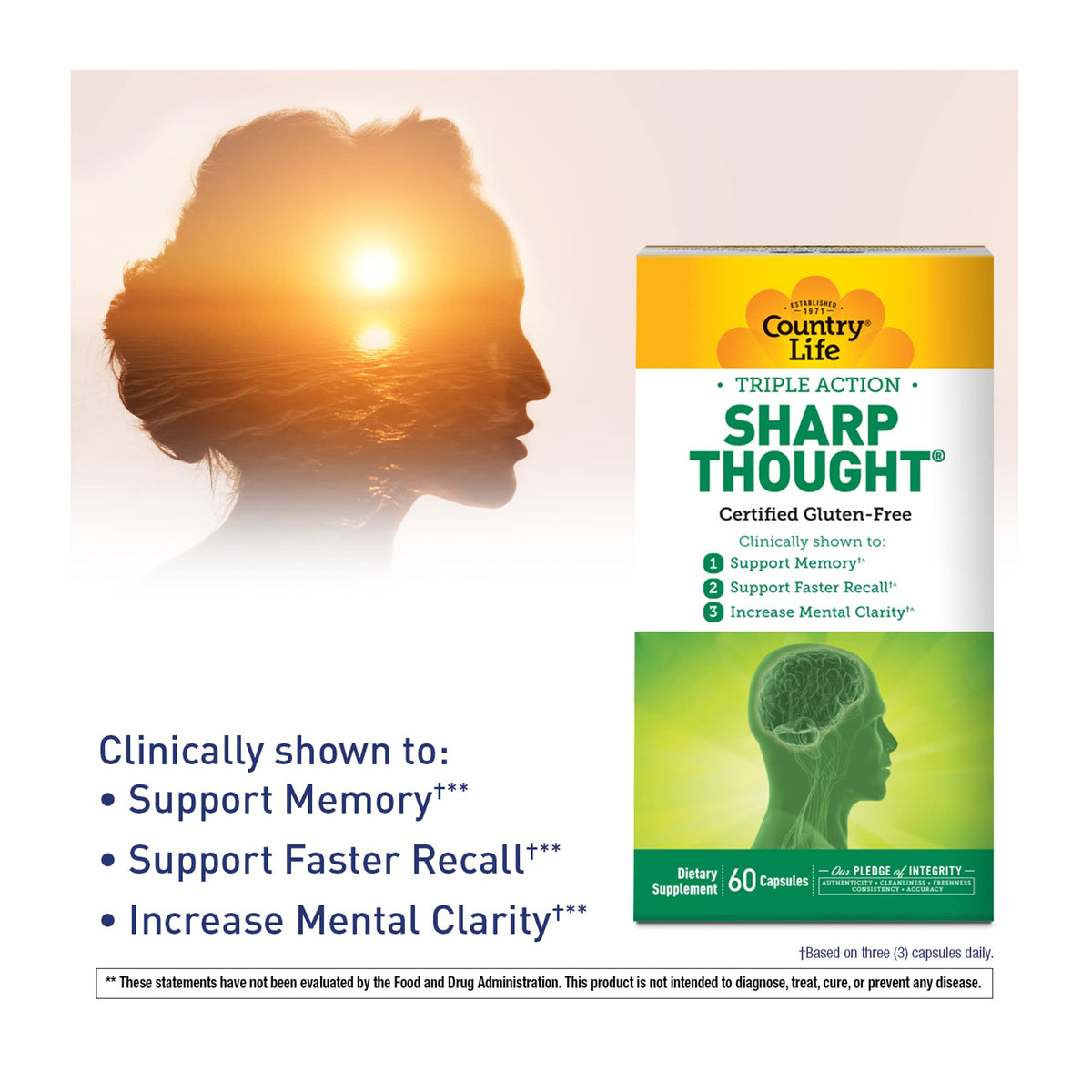 Country Life Sharp Thought Phosphatidylserine with DHA - 60 Capsules - image 4