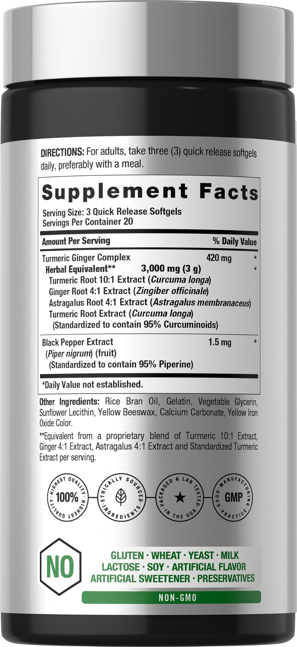 Horbäach Turmeric and Ginger Supplement