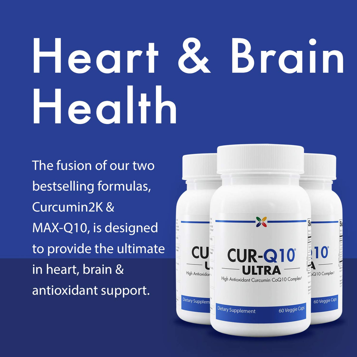 Stop Aging Now CUR-Q10 Ultra Complex - 180 Vegetarian Capsules - image 2