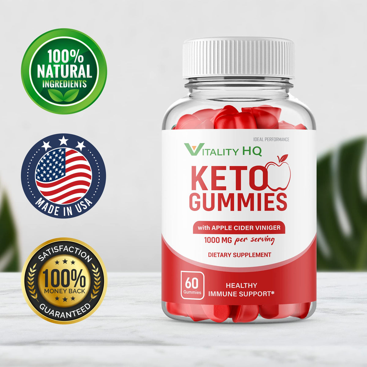 IDEAL PERFORMANCE Vitality Ketos ACV Gummies - 60 Gummies - image 4