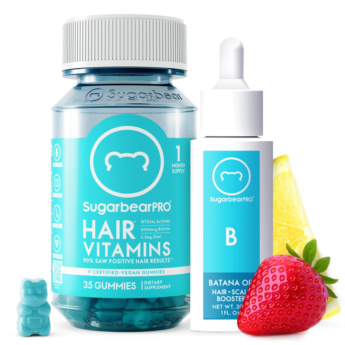 SugarBearHair SugarbearPRO Batana Oil & Hair Vitamin Gummies - 1 Month