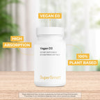 Supersmart Vegan Vitamin D3 5000 IU - 60 Softgels - image 2