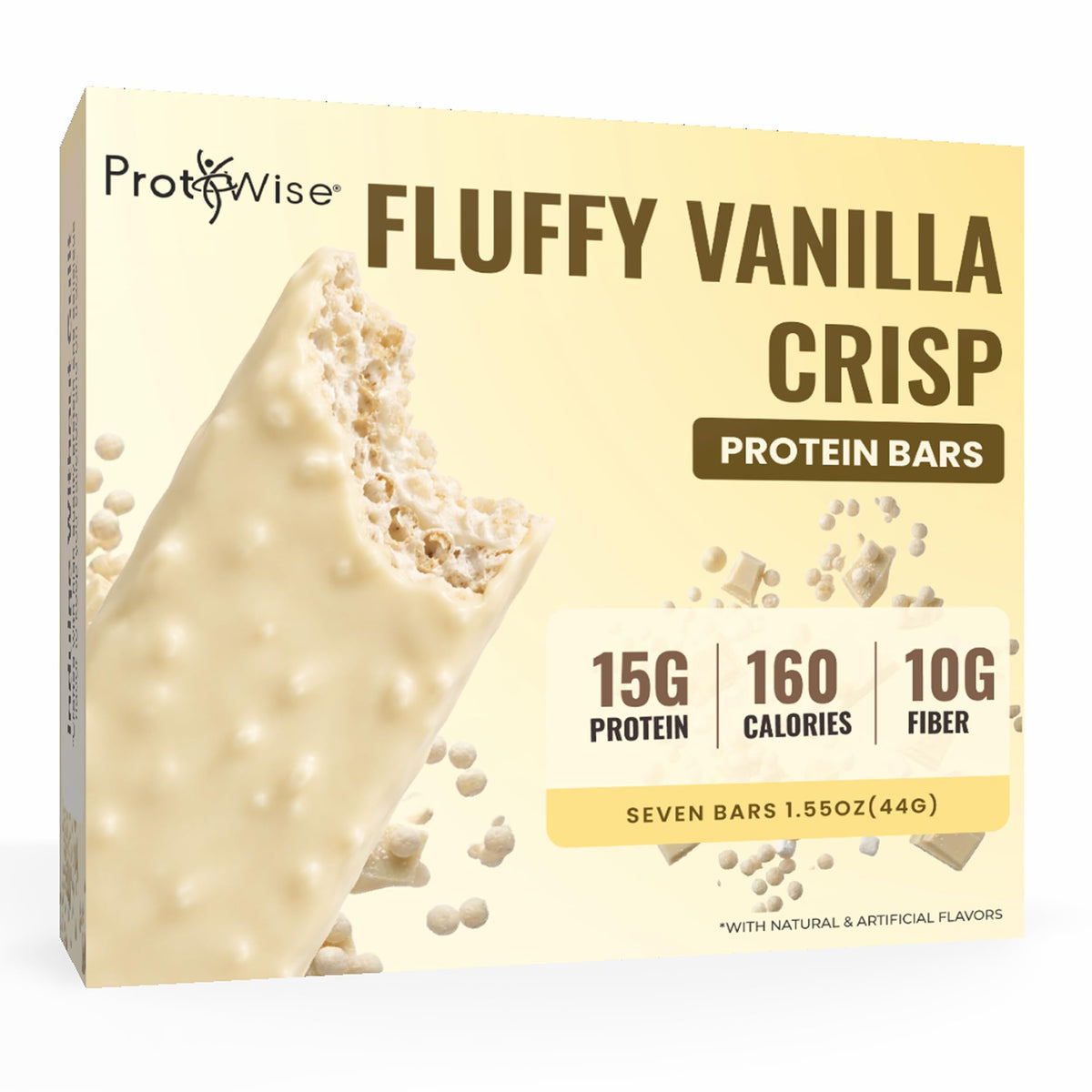 ProtiWise Fluffy Vanilla High Protein Bars - 14 Count