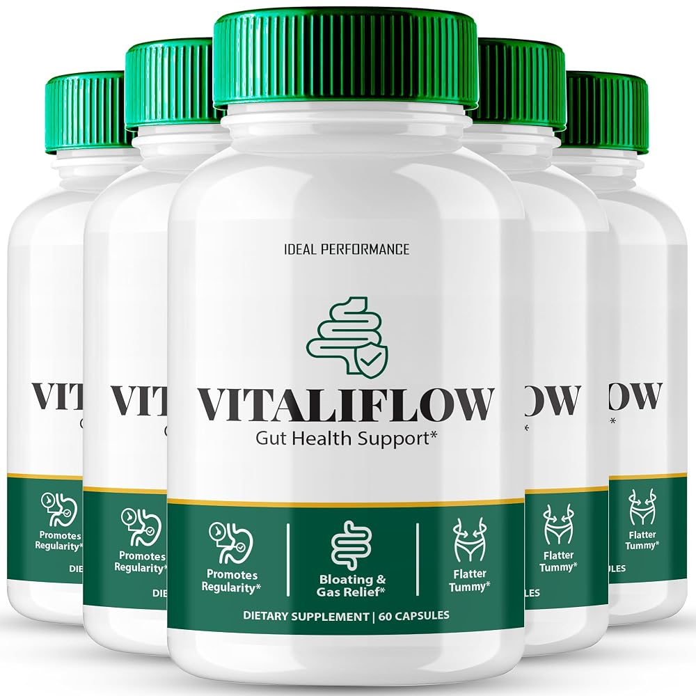 IDEAL PERFORMANCE Vitaliflow Gut Health Support Capsules - 300 Count