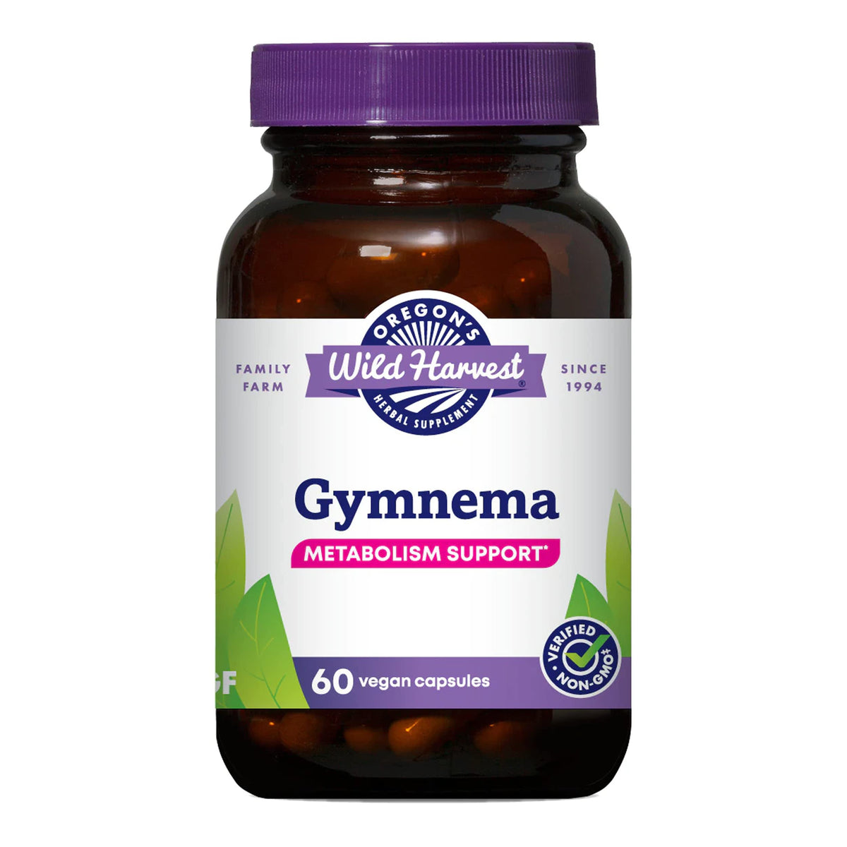 Oregon's Wild Harvest Gymnema Herbal Supplement - 60 Vegan Capsules