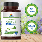 Brieofood Organic Cissus Quadrangularis 1500mg - 90 Tablets - image 6