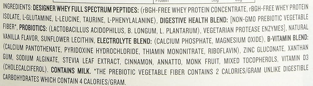 Designer Whey Natural Protein Powder French Vanilla - 4 lbs - image 3