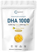 Micro Ingredients Omega 3 Fish Oil DHA 1000mg - 200 Softgels