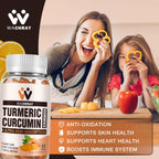 WACHRAY Turmeric Curcumin Gummies with Ginger & Black Pepper - 160 Count - image 4