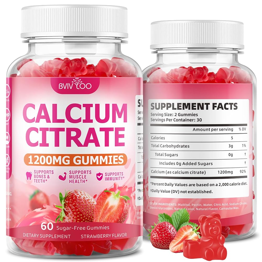 BVIVLOO High Absorption Calcium Citrate Gummies
