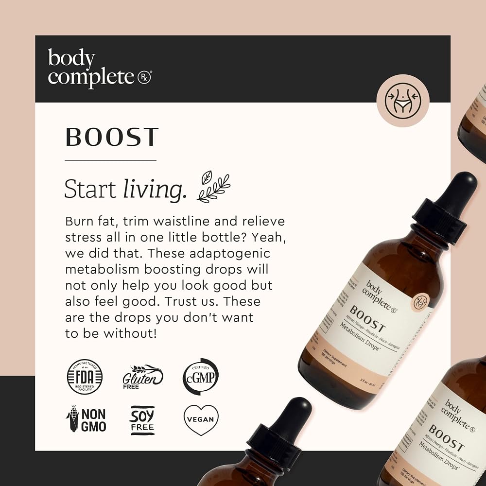 BODY COMPLETE RX Boost Drops with Maca Root & Amino Acids - 60 ML - image 3