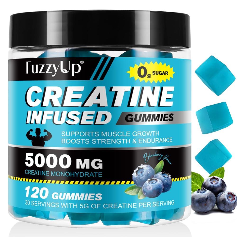 ZhuGuaCo Creatine Monohydrate Gummies for Muscle Growth - 120 Gummies