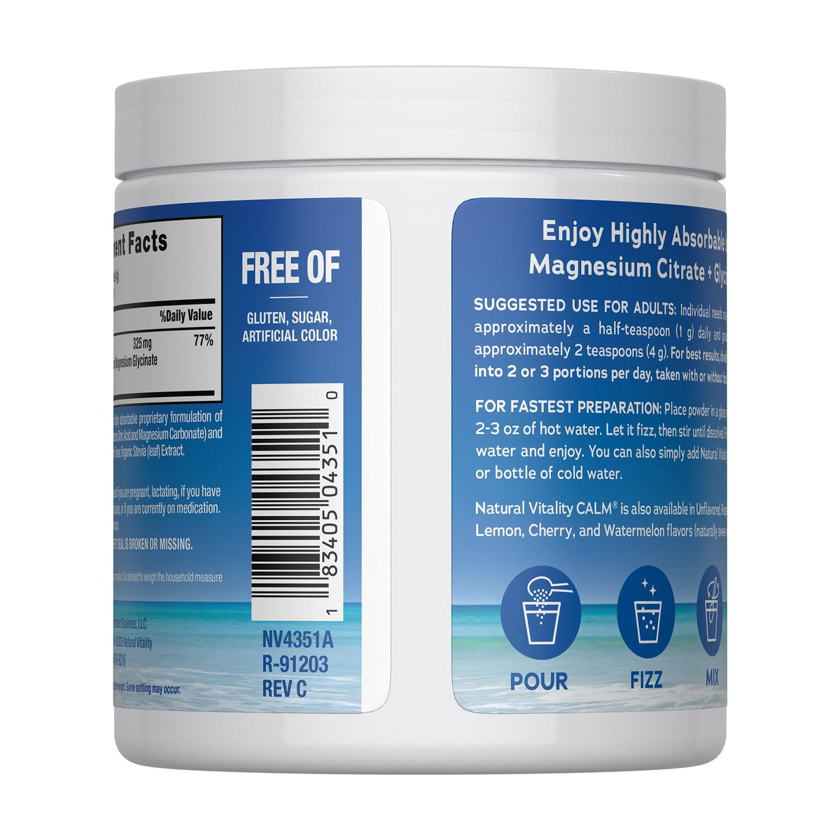 Natural Vitality Calm Magnesium Powder - 8 oz - image 4