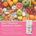 HI WELL Premium Multi Vitamins & Minerals for Women - 60 Capsules - image 3