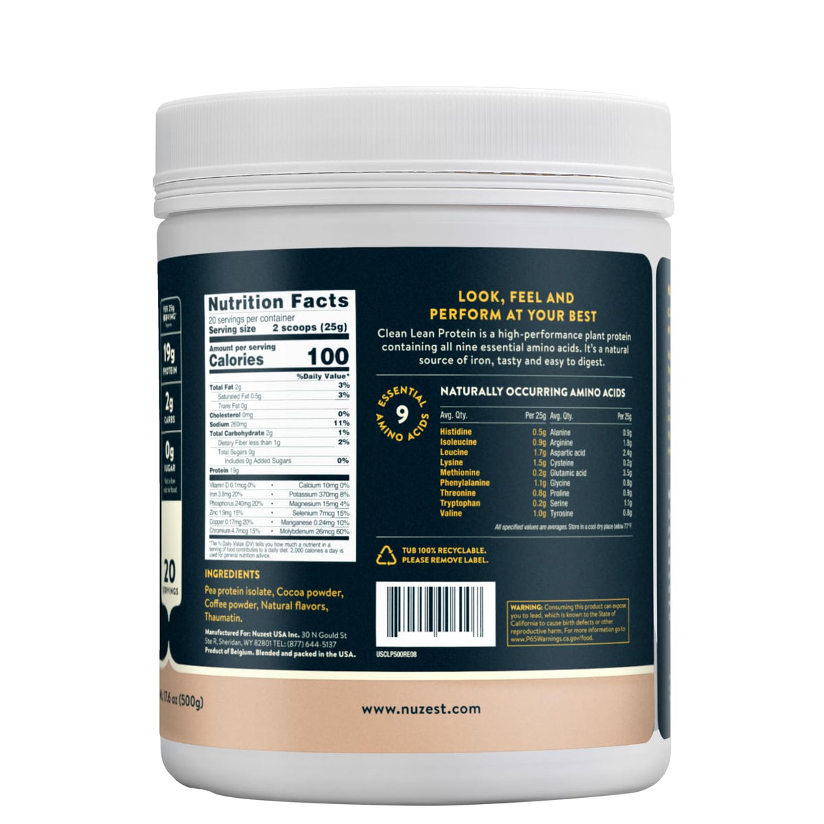 Nuzest - Pea Protein Powder - Clean Lean Protein