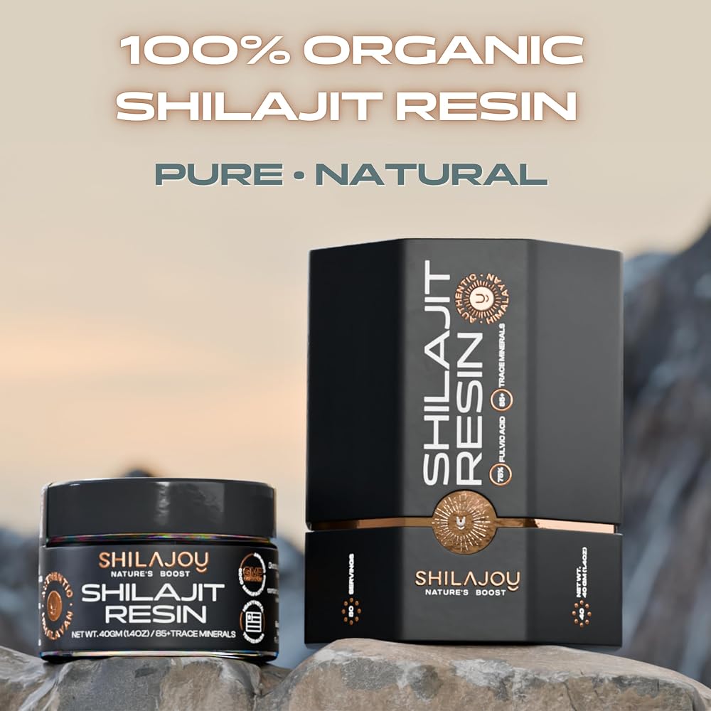 SHILAJOY Pure Himalayan Shilajit Resin - Gold Grade High Potency
