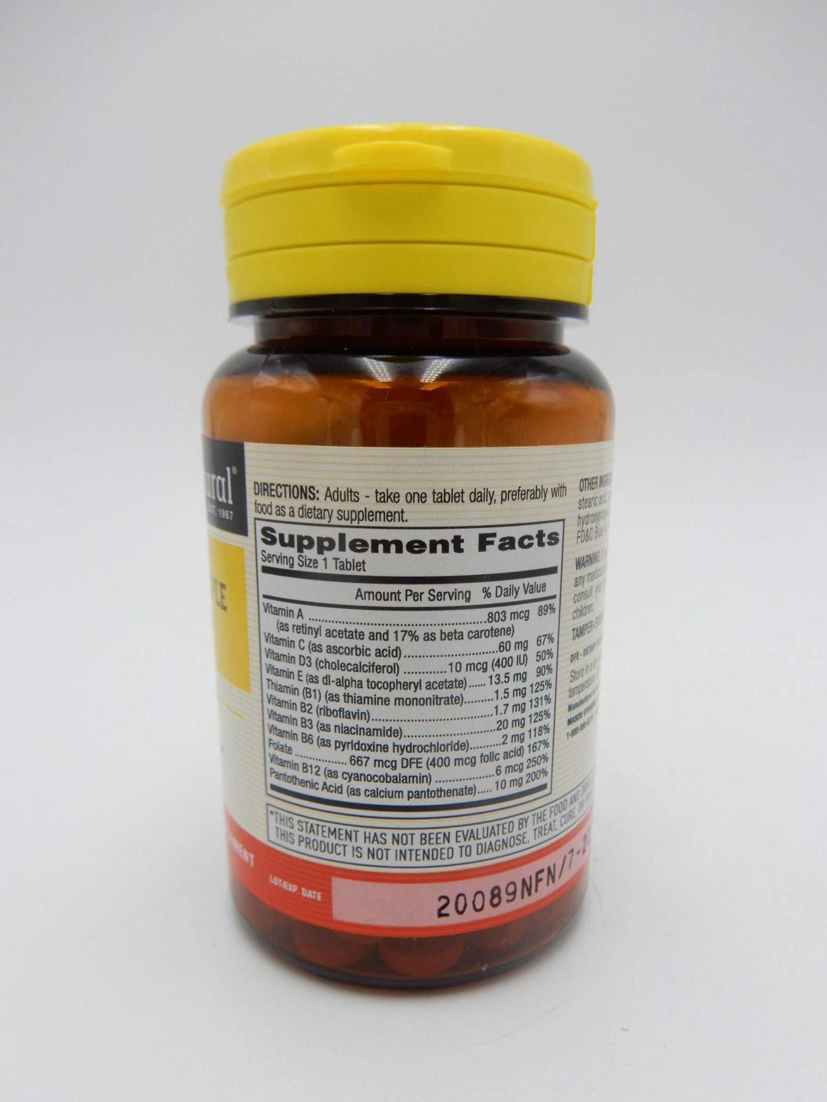 Mason Vitamin Daily Multiple Vitamins Multimineral - 400 Tablets - image 2