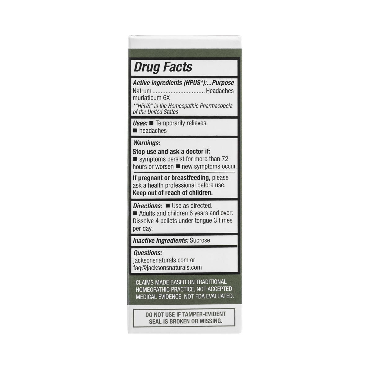 Jackson's Natrum Muriaticum 6X Cell Salt - 125 Doses - image 5