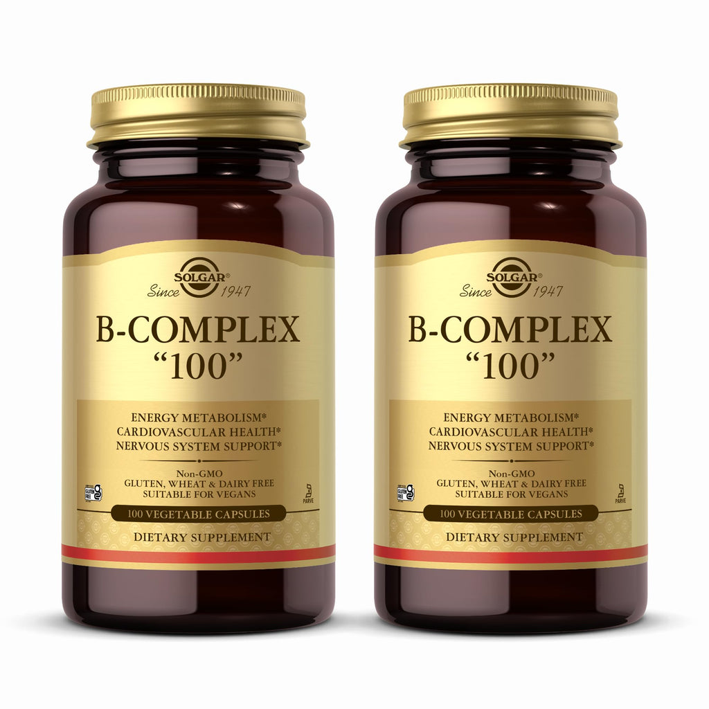 Solgar B-Complex 100 Energy Metabolism Support - 200 Vegetable Capsules