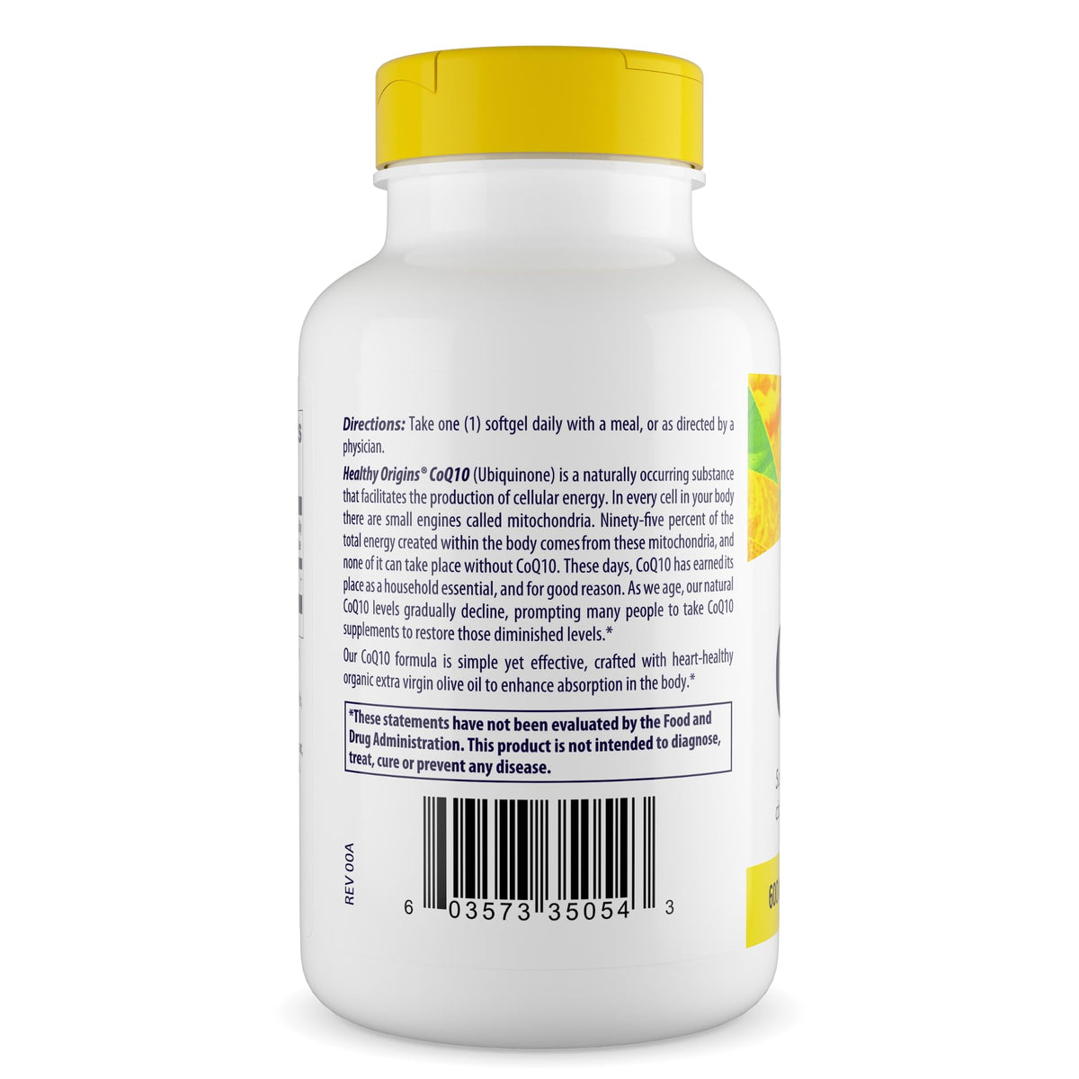 Healthy Origins CoQ10 600 mg Ubiquinone - 60 Softgels - image 3