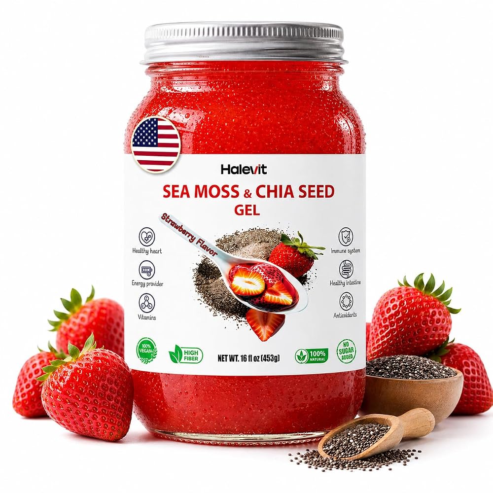 Halevit Sea Moss Gel with Ground Chia Seeds