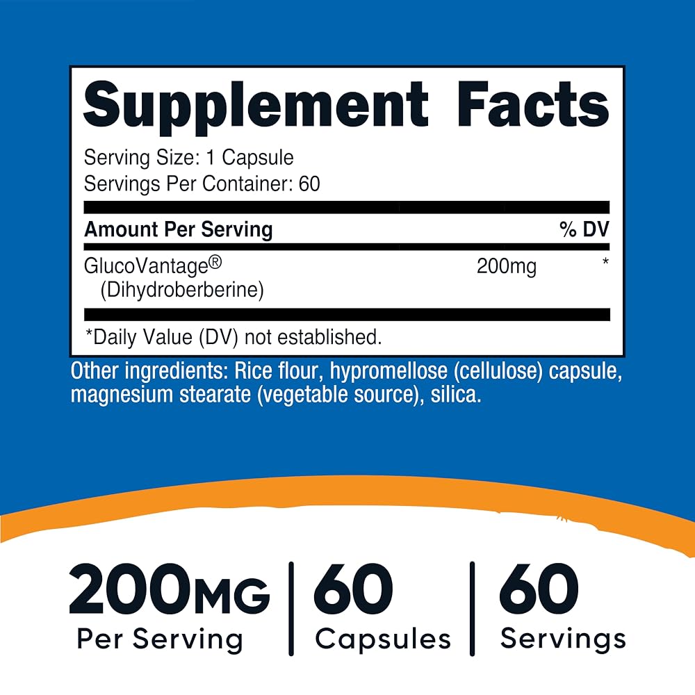 Nutricost Dihydroberberine 200mg - 60 Capsules - image 2