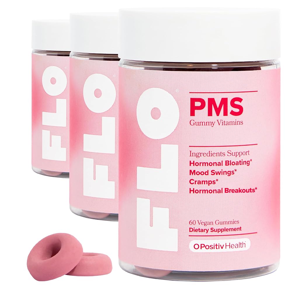 O Positiv FLO PMS Gummies for Women - Proactive PMS Relief - Targets