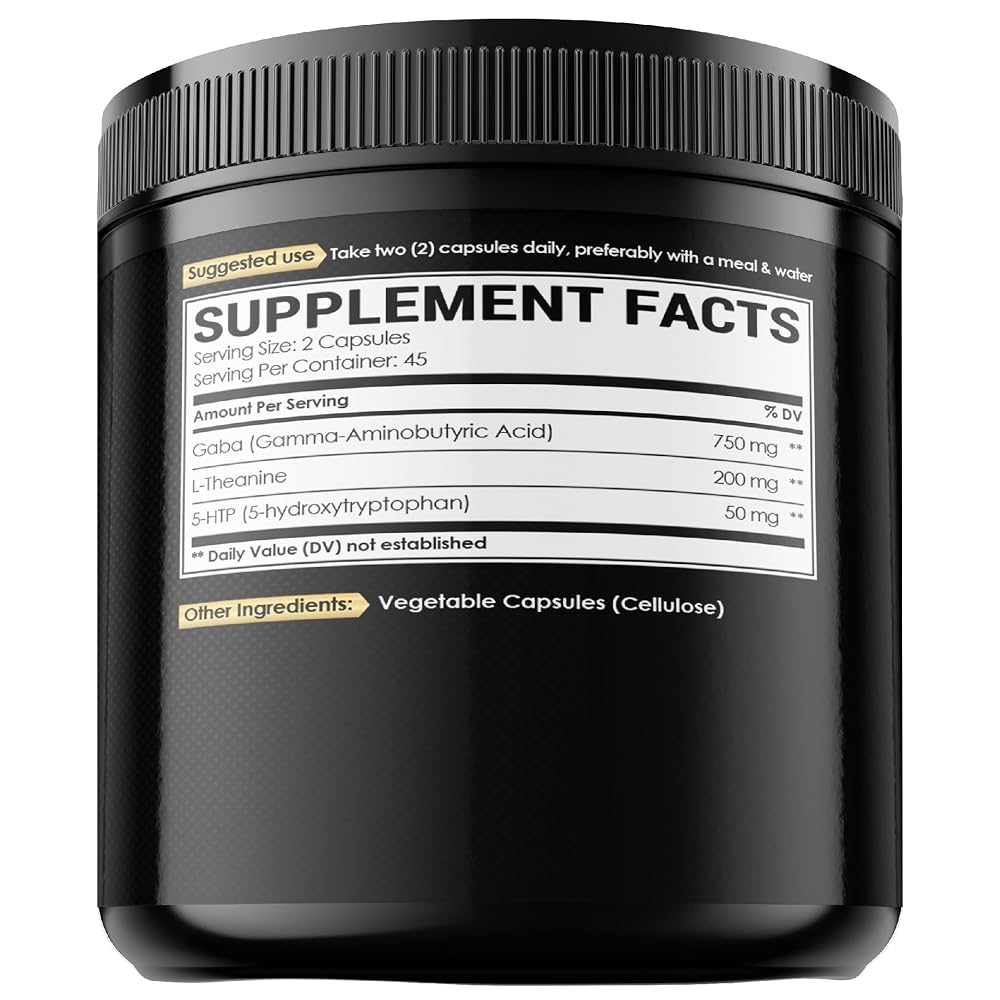 NUQIIT 3in1 GABA L-Theanine 5-HTP Brain Support - 90 Capsules - image 7