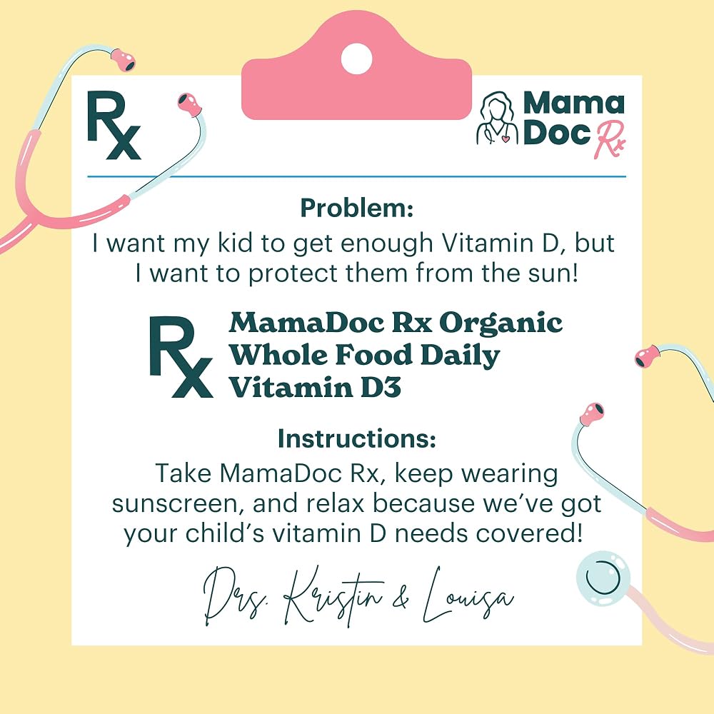 MamaDoc Rx Kids Vitamin D3 800 IU Organic Chewables - 60 Count - image 5