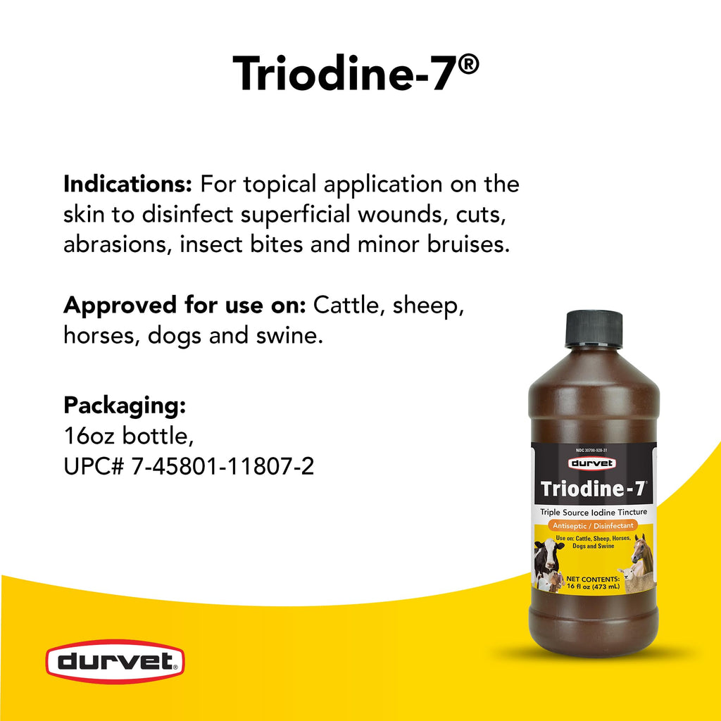 Durvet Triodine-7 Antiseptic Disinfectant - 16 Ounce - image 3