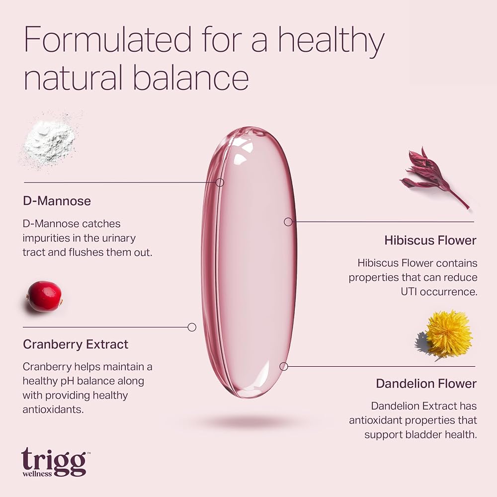 Trigg Urinary Tract Health Supplement for Women - 90 Capsules - image 3