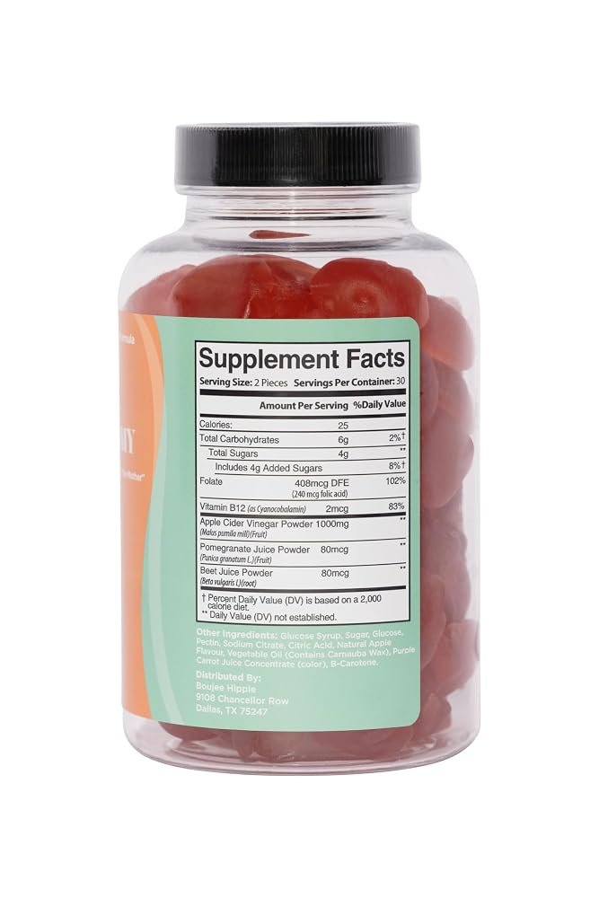 Boujee Hippie Apple Cider Vinegar Gummies - 60 Count - image 2
