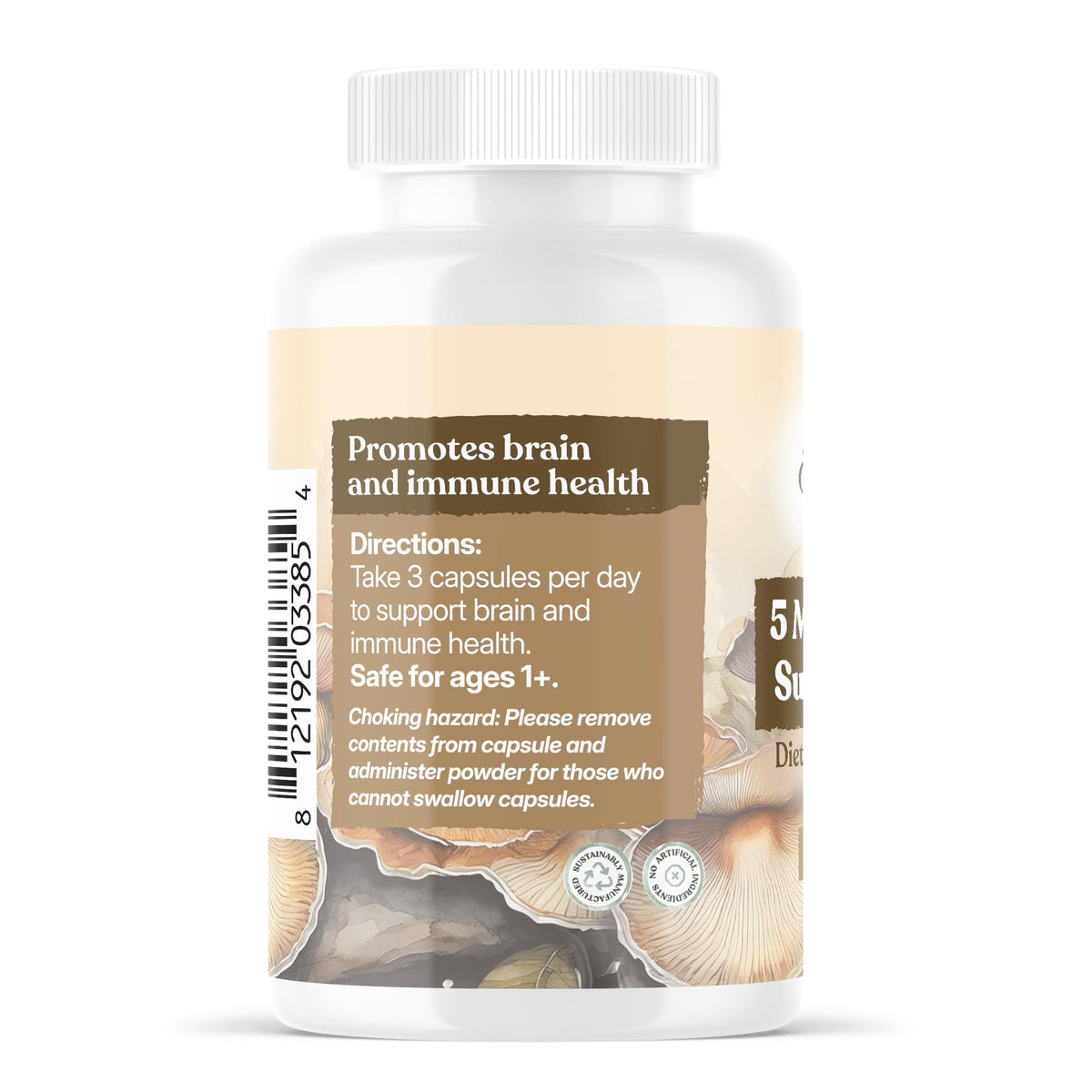 Earthley Wellness 5-Mushroom Super Blend - 90 Capsules - image 4