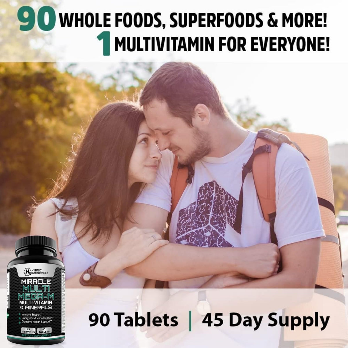 Hybrid Nutraceuticals MiracleMulti MEGA-M Multivitamin - 180 Tablets - image 3
