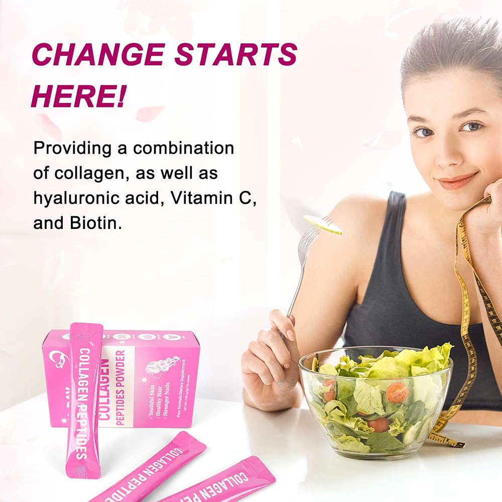 Laicuherb Collagen Peptides Powder for Skin, Hair & Nails - 14 Sachets - image 6