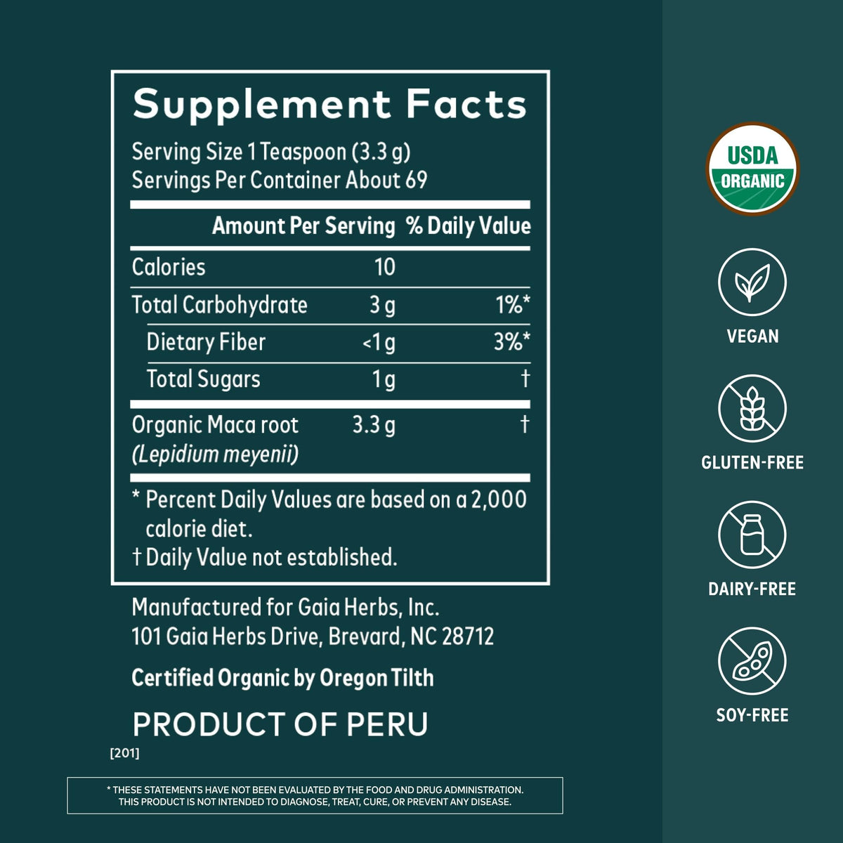 Gaia Herbs Maca Powder for Energy & Stamina - 8 Oz - image 2