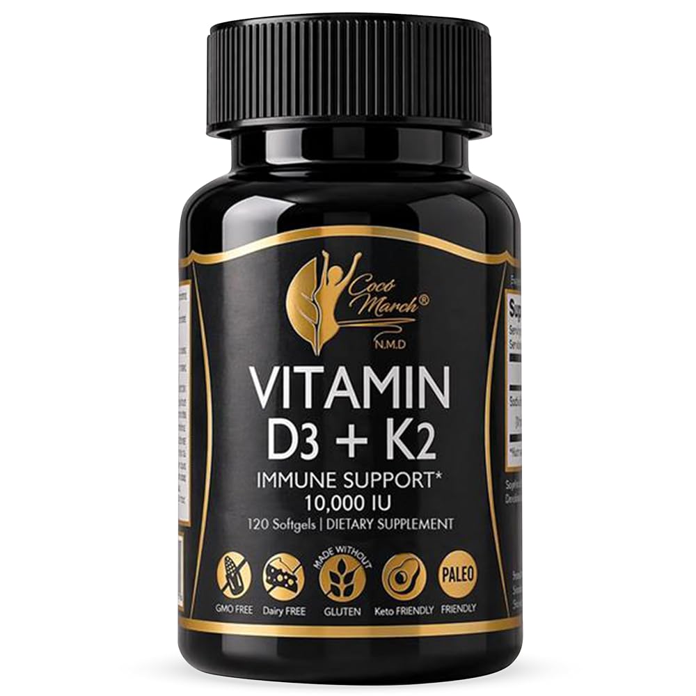 Cocó March N.M.D Vitamin D3+K2 10,000 IU - 120 Softgels
