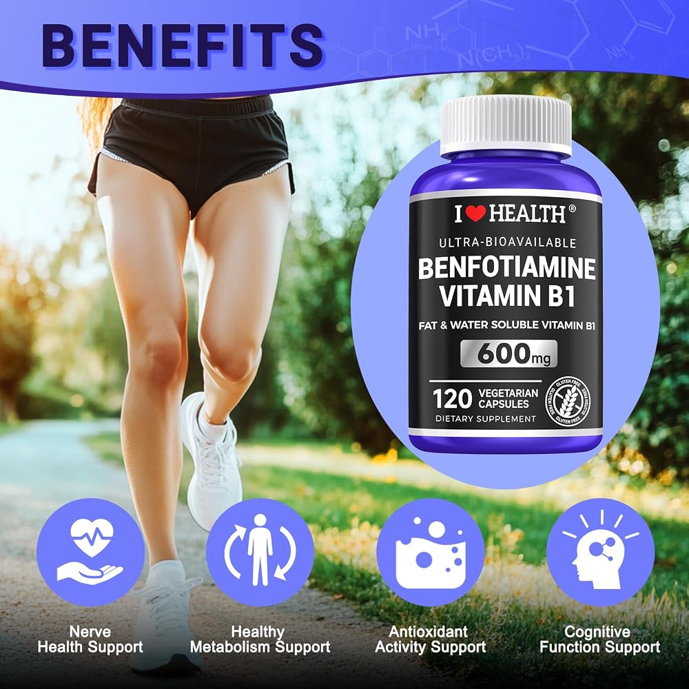 I LOVE HEALTH Vitamin B1 500mg with Benfotiamine 20mg