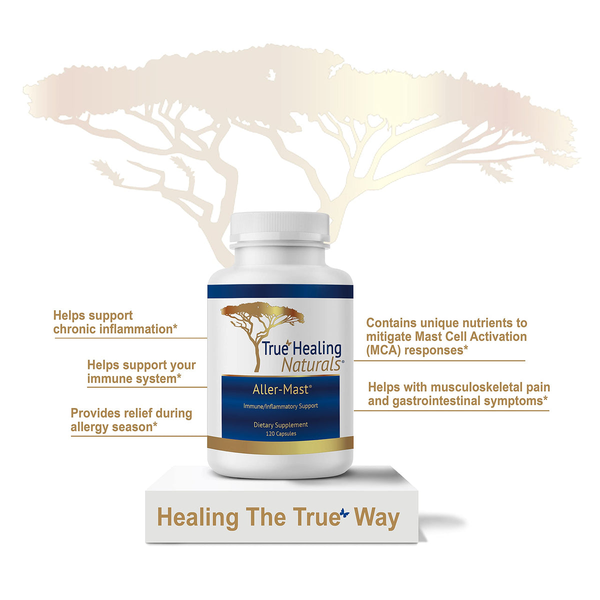 True Healing Naturals Aller-Mast Immune Support - 120 Capsules - image 5