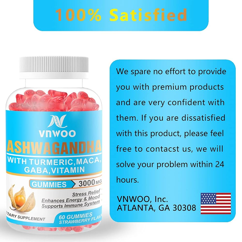 VNWOO Organic Ashwagandha Gummies with Maca Root - image 7