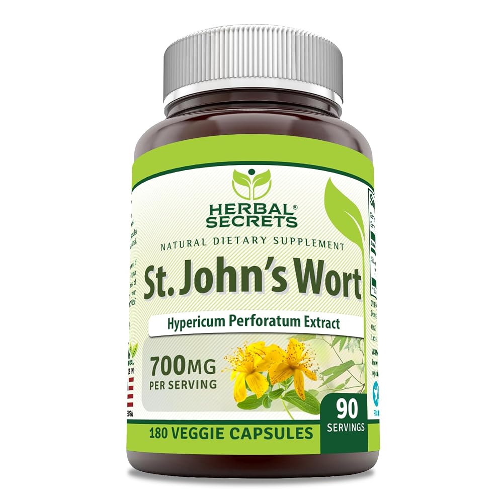 Herbal Secrets St. John's Wort 700 Mg - 180 Vegetarian Capsules