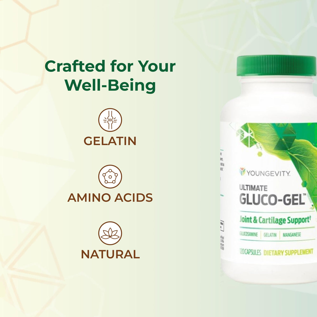 Youngevity Ultimate Gluco-Gel Glucosamine Bone Support - 120 Capsules - image 5