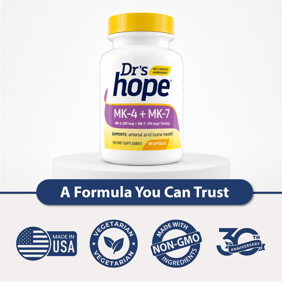 Dr’s Hope Dr's Hope Vitamin K2 MK4 & MK7 Bone Support - 90 Capsules - image 7