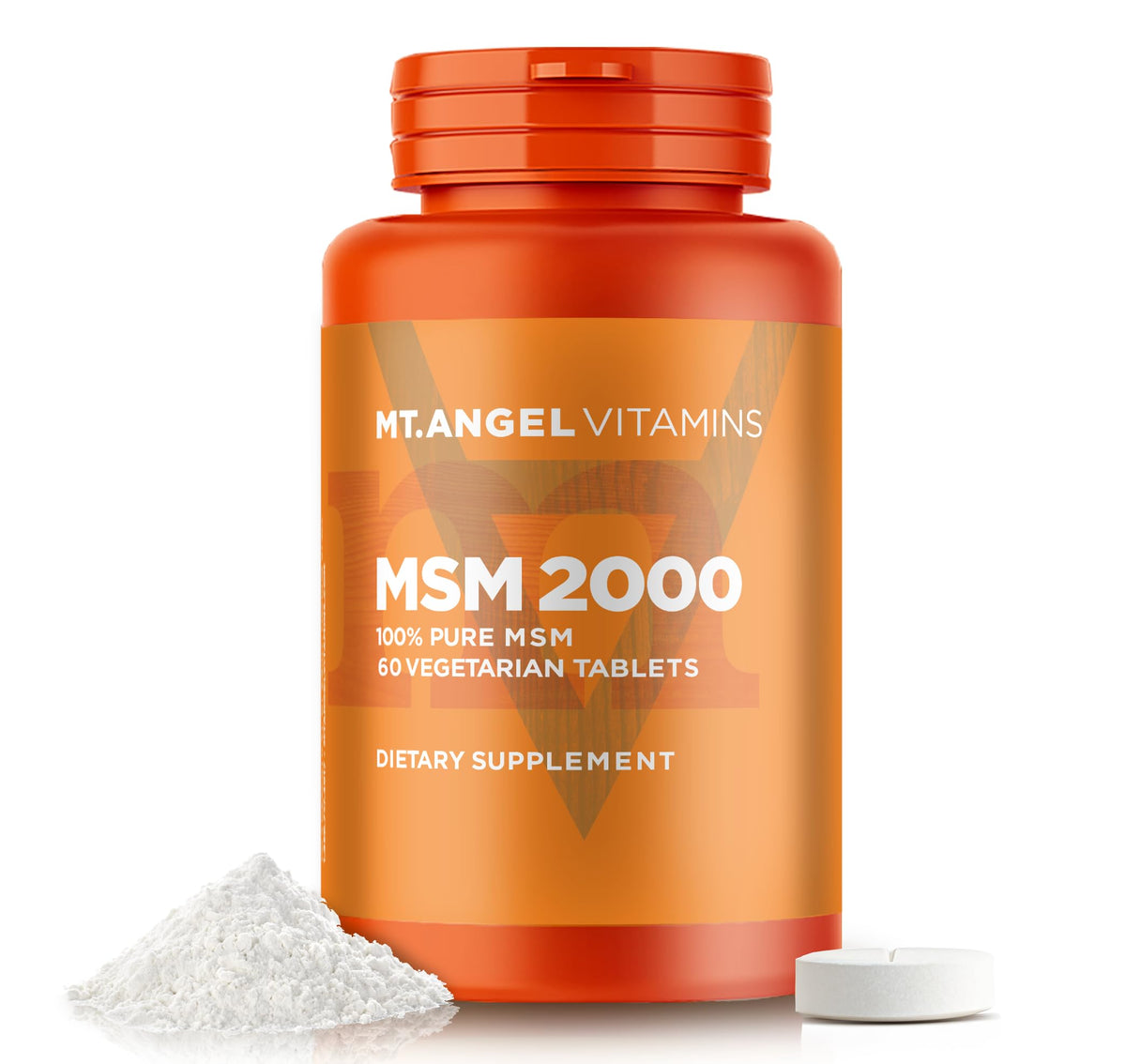 Mt. Angel Vitamins MSM 2000 Joint Support - 60 Tablets