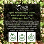 Organic Way Hawthorn Leaf and Flower Whole (Crataegus monogyna)